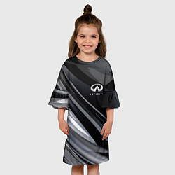 Платье клеш для девочки Infiniti, цвет: 3D-принт — фото 2