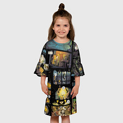 Платье клеш для девочки LITTLE NIGHTMARES, цвет: 3D-принт — фото 2