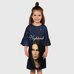 Платье клеш для девочки Nightwish Tarja Turunen Z, цвет: 3D-принт — фото 2