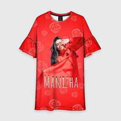 Платье клеш для девочки Манижа Manizha, цвет: 3D-принт