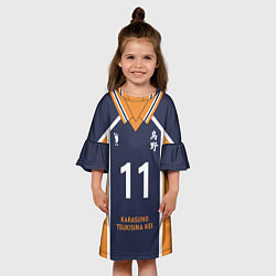 Платье клеш для девочки KARASUNO 11 ФОРМА КАРАСУНО, цвет: 3D-принт — фото 2