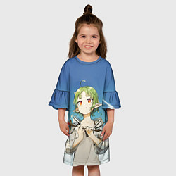 Платье клеш для девочки Shirufietto, цвет: 3D-принт — фото 2