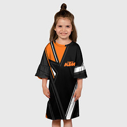 Платье клеш для девочки KTM КТМ, цвет: 3D-принт — фото 2