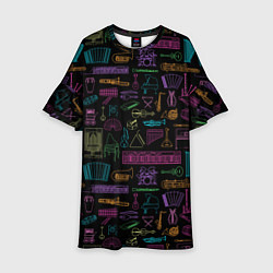 Детское платье Музыкальные Инструменты