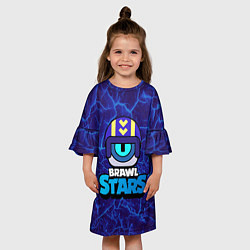 Платье клеш для девочки STU СТУ Brawl Stars, цвет: 3D-принт — фото 2