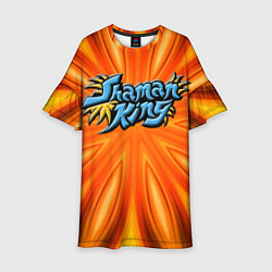 Платье клеш для девочки Shaman King, цвет: 3D-принт