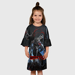 Платье клеш для девочки WRATH: Aeon of Ruin, цвет: 3D-принт — фото 2