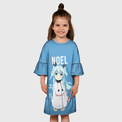 Платье клеш для девочки Ноэль Noel Небесный метод, цвет: 3D-принт — фото 2