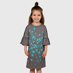 Платье клеш для девочки Firefly, цвет: 3D-принт — фото 2