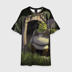 Платье клеш для девочки Shrek: Somebody Once Told Me, цвет: 3D-принт