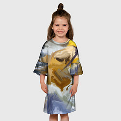Платье клеш для девочки FET, цвет: 3D-принт — фото 2