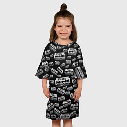 Платье клеш для девочки Peaky Blinders Лезвие Паттерн, цвет: 3D-принт — фото 2
