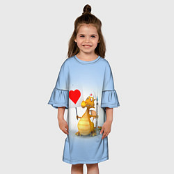 Платье клеш для девочки Dragon doc Доктор драго Z, цвет: 3D-принт — фото 2
