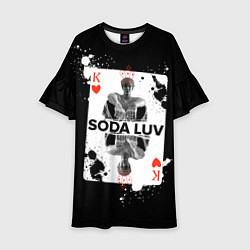 Платье клеш для девочки Репер - SODA LUV, цвет: 3D-принт