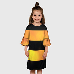Платье клеш для девочки Георгиевская лента, цвет: 3D-принт — фото 2
