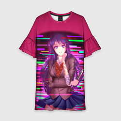 Платье клеш для девочки Literature Club Юри Yuri, цвет: 3D-принт