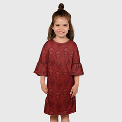 Платье клеш для девочки Isaacs pattern, цвет: 3D-принт — фото 2