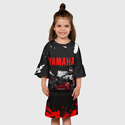 Платье клеш для девочки YAMAHA 004, цвет: 3D-принт — фото 2