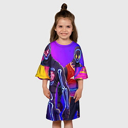 Платье клеш для девочки Джей Бавлин, цвет: 3D-принт — фото 2
