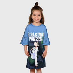 Платье клеш для девочки Girls und Panzer, цвет: 3D-принт — фото 2