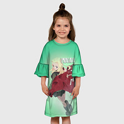 Платье клеш для девочки Pravda, цвет: 3D-принт — фото 2