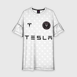 Платье клеш для девочки INTER MIAMI FC TESLA KIT, цвет: 3D-принт