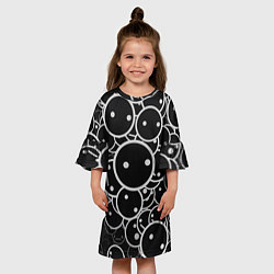 Платье клеш для девочки Smile Texture, цвет: 3D-принт — фото 2