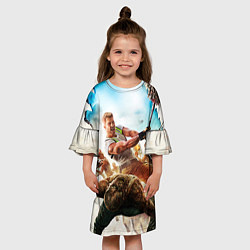 Платье клеш для девочки Logan, цвет: 3D-принт — фото 2