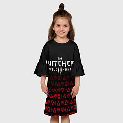 Платье клеш для девочки THE WITCHER 1, цвет: 3D-принт — фото 2