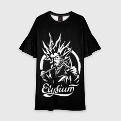 Платье клеш для девочки Элизиум Elysium, цвет: 3D-принт