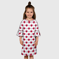 Платье клеш для девочки KARATE, цвет: 3D-принт — фото 2
