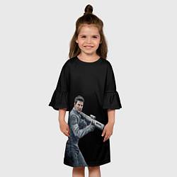 Платье клеш для девочки Том Круз, цвет: 3D-принт — фото 2