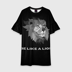 Платье клеш для девочки BE LIKE A LION, цвет: 3D-принт