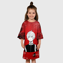 Платье клеш для девочки САНО МАНДЗИРО МАЙКИ, цвет: 3D-принт — фото 2