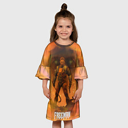 Платье клеш для девочки FREEMAN GMAN HALF-LIFE Z, цвет: 3D-принт — фото 2