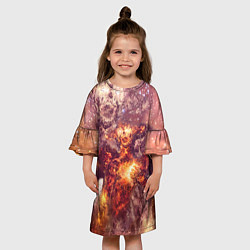 Платье клеш для девочки ДЬЯВОЛ GALAXY DIABLO Z, цвет: 3D-принт — фото 2