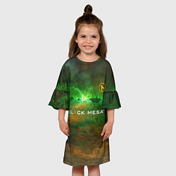 Платье клеш для девочки BLACK MESA HALF-LIFE Z, цвет: 3D-принт — фото 2
