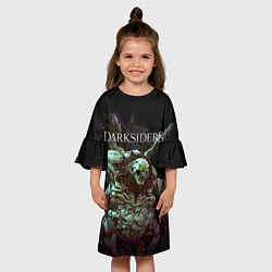 Платье клеш для девочки Гнев Войны Darksiders Z, цвет: 3D-принт — фото 2