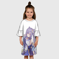 Платье клеш для девочки КЭ ЦИН GENSHIN IMPACT, цвет: 3D-принт — фото 2