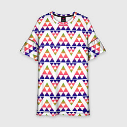 Детское платье Геометрический узор в виде треугольников