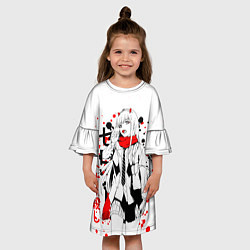 Платье клеш для девочки Darling in the Franxx 02, цвет: 3D-принт — фото 2