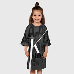 Платье клеш для девочки Семейство Кардашьян, цвет: 3D-принт — фото 2