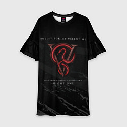 Платье клеш для девочки Live From Brixton: Chapter Two - Bullet for My Val, цвет: 3D-принт