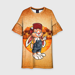 Платье клеш для девочки ЗаяС, цвет: 3D-принт