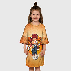 Платье клеш для девочки ЗаяС, цвет: 3D-принт — фото 2