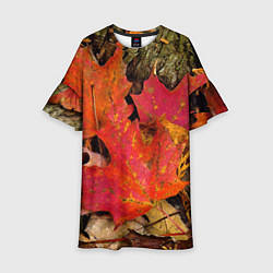 Детское платье Листопадкленовые листья