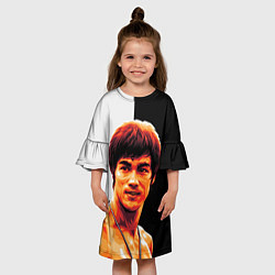 Платье клеш для девочки Jeet Kune Do, цвет: 3D-принт — фото 2
