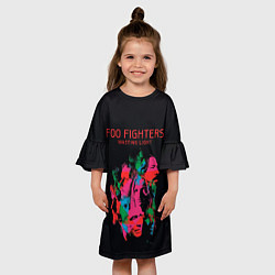 Платье клеш для девочки Wasting Light - Foo Fighters, цвет: 3D-принт — фото 2