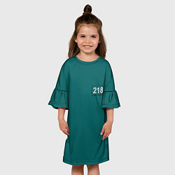 Платье клеш для девочки Игрок 218, цвет: 3D-принт — фото 2