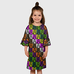 Платье клеш для девочки Damiano David Colors, цвет: 3D-принт — фото 2
